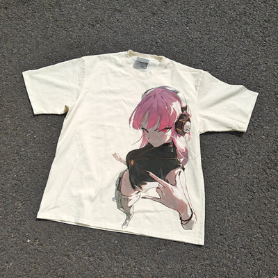 Mori Calliope Hololive Y2K Oversized Graphic T-Shirt
