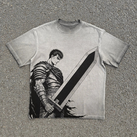 Berserk Guts Dragonslayer Sword Oversized T-Shirt front graphic product view
