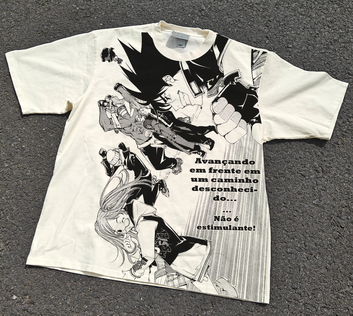 Dragon Ball Manga Panel Collage Y2K T-Shirt graphic print view 3