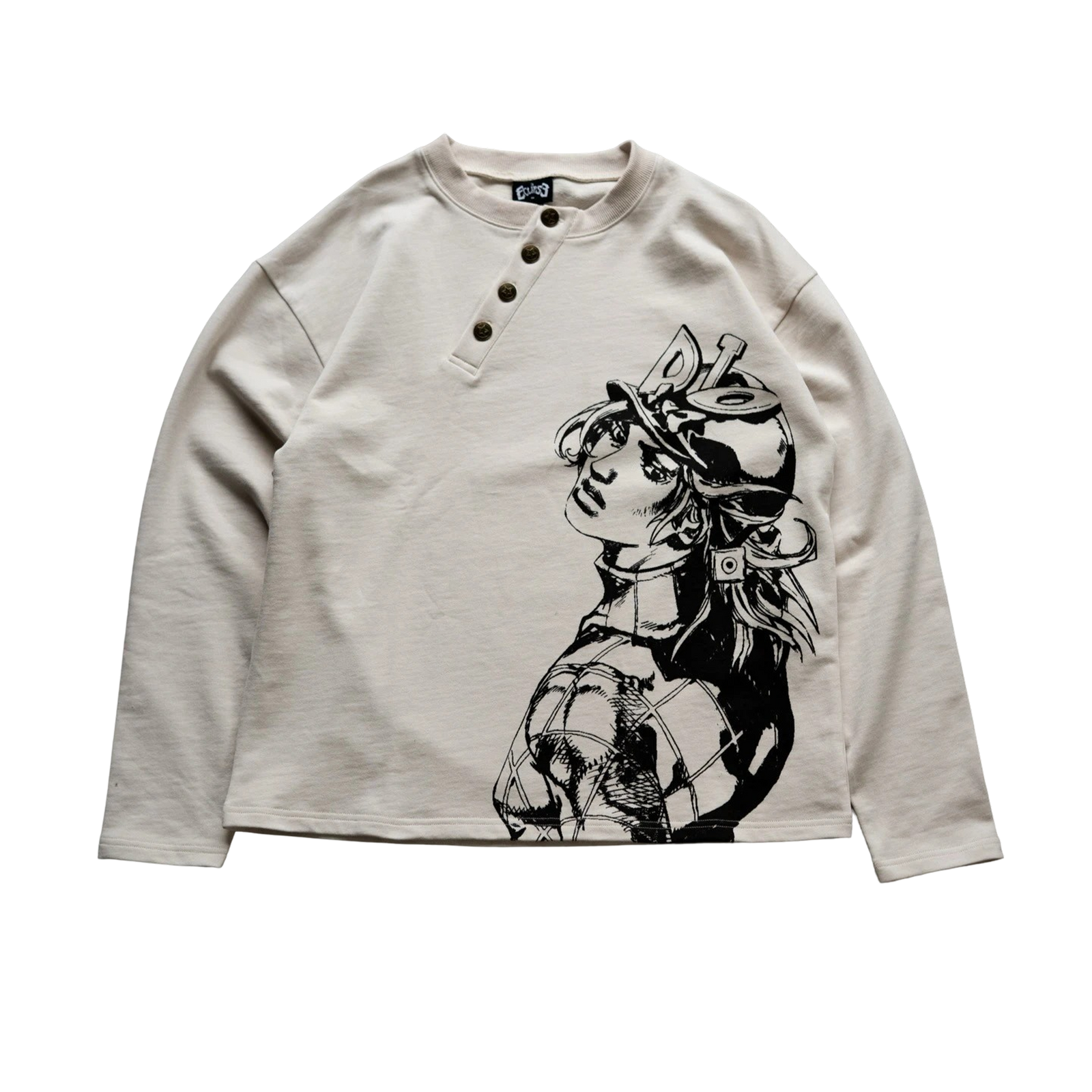 Diego Brando Steel Ball Run Henley Long Sleeve Shirt