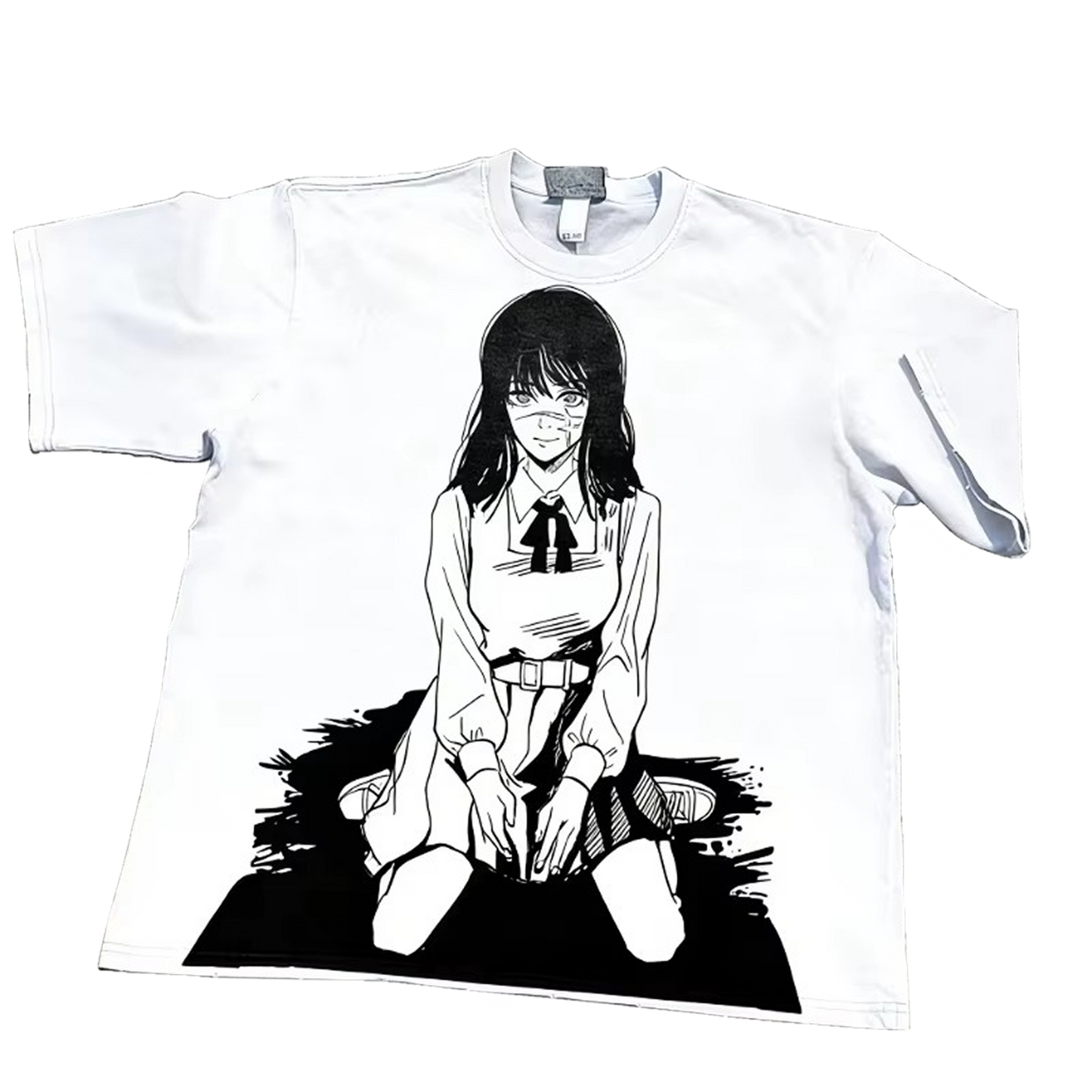 Makima Chainsaw Man White Manga T-Shirt