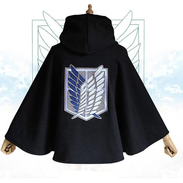 Attack on Titan Scouting Cloak (Black Edition)