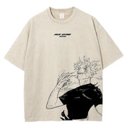 Satoru Gojo Asymmetrical Vintage Tee