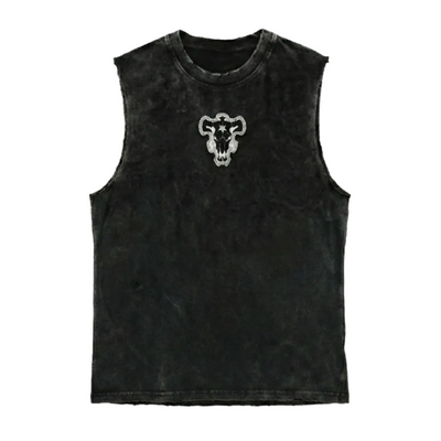 Black Clover "Black Bulls Emblem" Acid Wash Tank Top