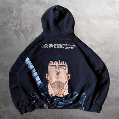 Berserk Guts Heavyweight "Lost It" Hoodie