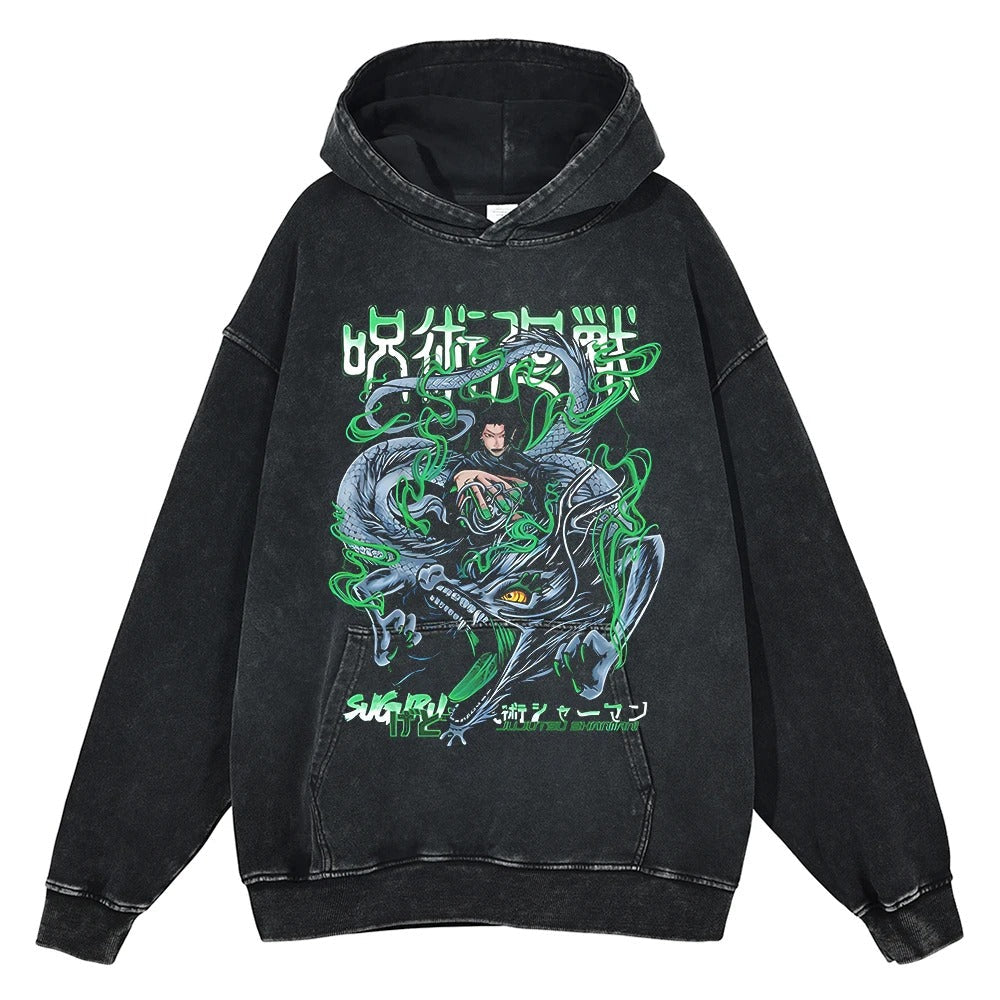 Geto Suguru "Curse Manipulation" Vintage Hoodie