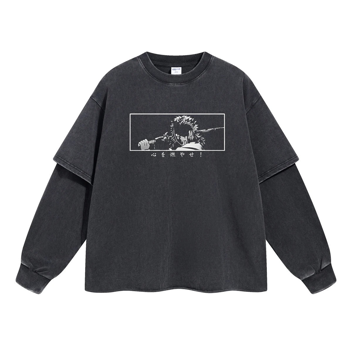 Rengoku Flame Hashira Double Sleeve Tee
