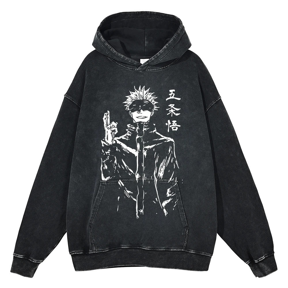 Gojo Satoru "Domain Expansion" Vintage Hoodie #06