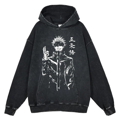 Gojo Satoru "Domain Expansion" Vintage Hoodie #06