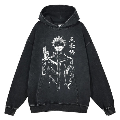 Gojo Satoru "Domain Expansion" Vintage Hoodie #06