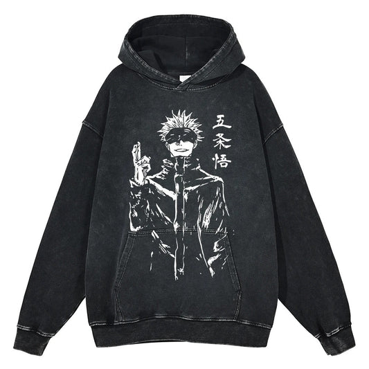 Gojo Satoru "Domain Expansion" Vintage Hoodie #06