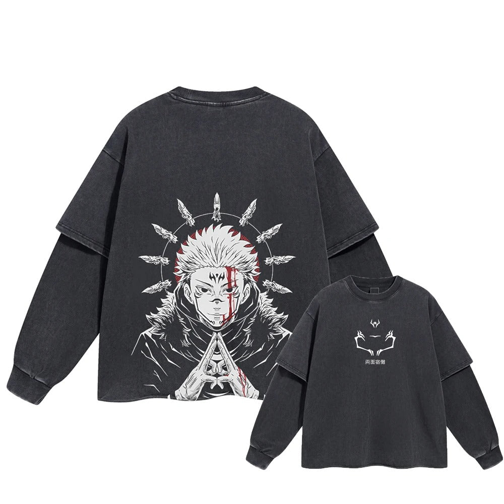 Sukuna Cursed King Double Sleeve Tee