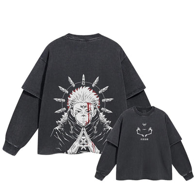Sukuna Cursed King Double Sleeve Tee
