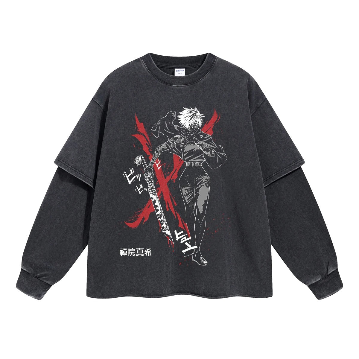 Maki Zenin Clan Rebel Double Sleeve Tee