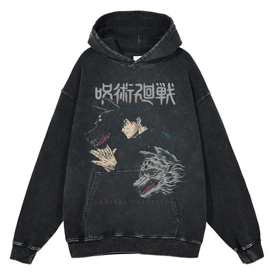 Megumi Fushiguro "Ten Shadows" Vintage Hoodie #01