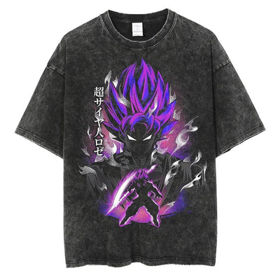 Goku Black "Rose" Vintage T-shirt #02